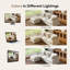 Canapé modulaire à nuage 3 places avec repose-pieds de rangement Pure Cloud 110 po