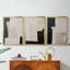 ABSTRACT Series DCXLIX - Toile tendue avec châssis encadré - 3 pièces