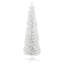 Arbre de Noël neige enneigé, arbre de Noël mince avec branches réalistes et base en plastique pour la décoration intérieure, blanc-1815763483