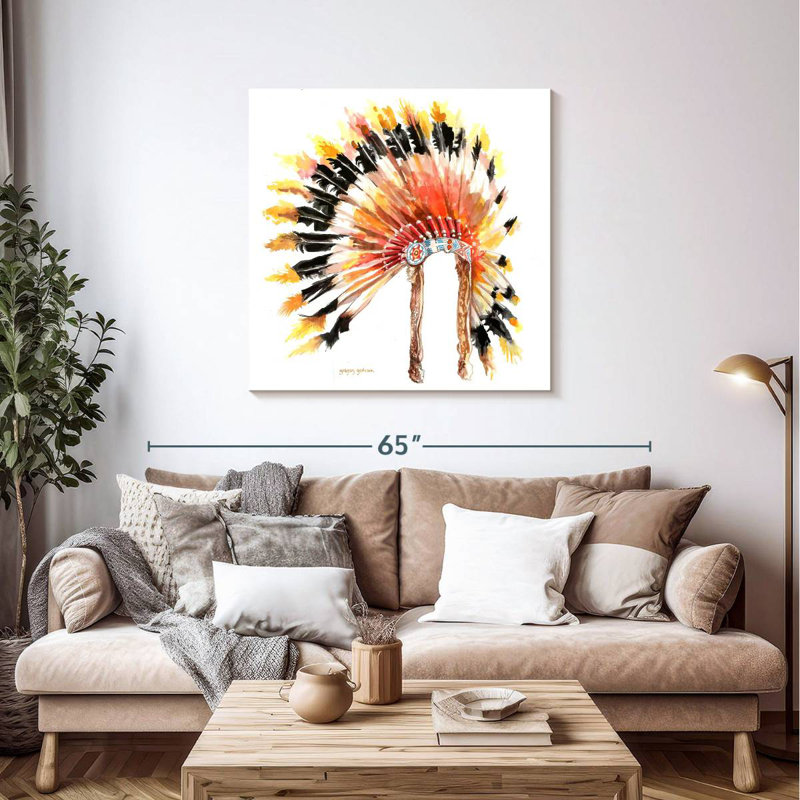 Lelar Chief Headdress I, 39" H x 39" W