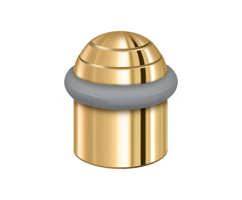 Kick Stop, PVD Polished Brass, 1.625" H x 1.375" W x 1.375" D