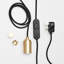 Luminaire suspendu ovale enfichable en laiton