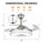 Gundemarie 42'' Ceiling Fan with LED Lights and Retractable Fans