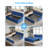 Armless Convertible Sofa Bed with Reversible Chaise & Linen Fabric-269703290