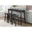 2 tabourets de comptoir en bois d'hévéa massif, style transitionnel, 2 pièces-2031535986-2031535987