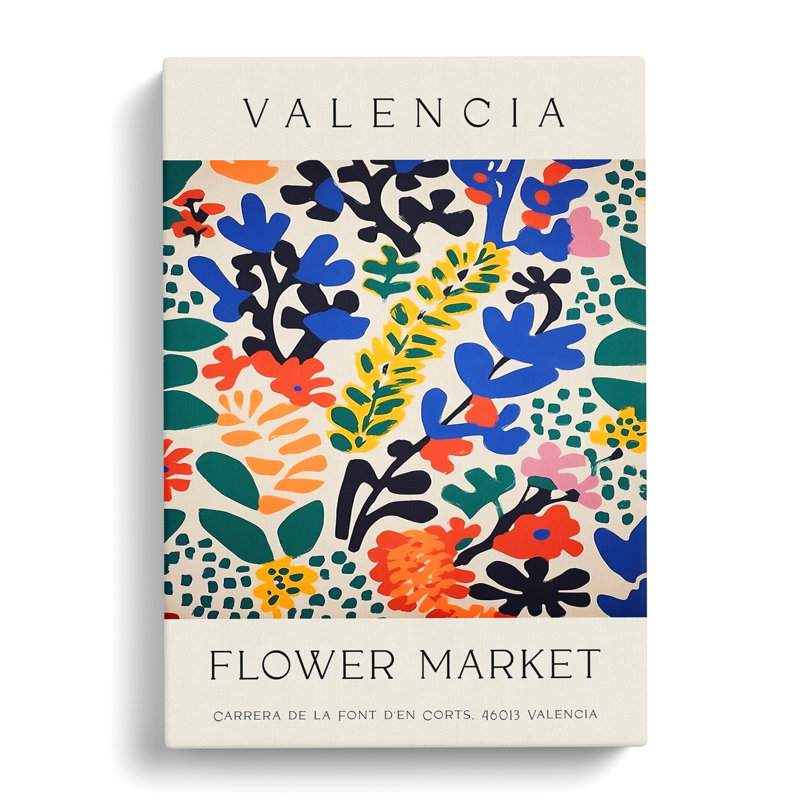 Valencia Flower Market Exhibition No. 9 - Wrapped Canvas, 50cm H x 35cm W