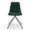 Chaise d'appoint rembourrée et revêtue de velours-690780400
