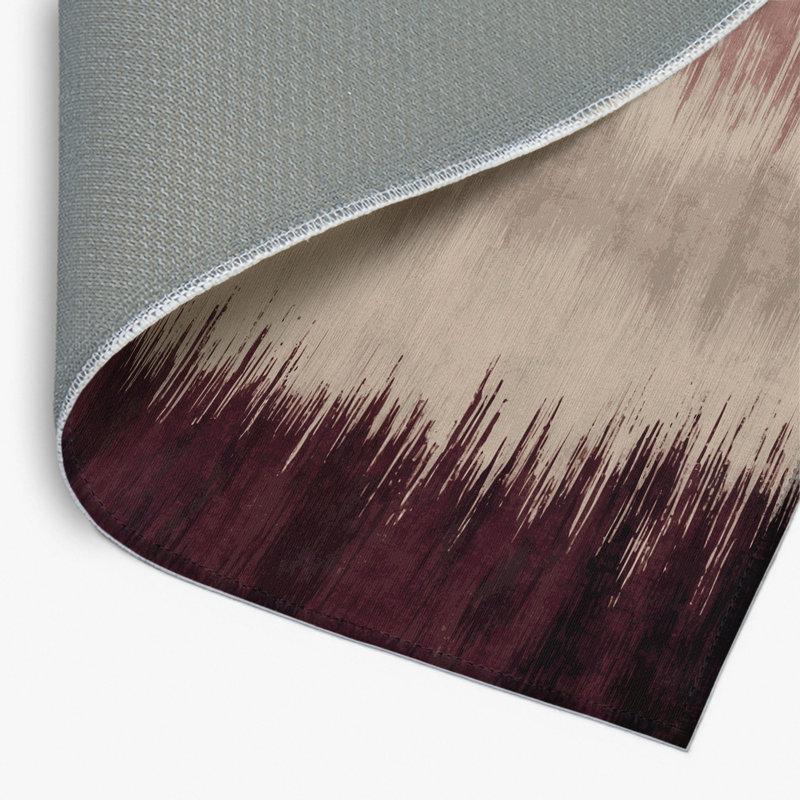 Tapis intérieur et extérieur gris Watercolor, Rectangulaire 2 pi x 3 pi