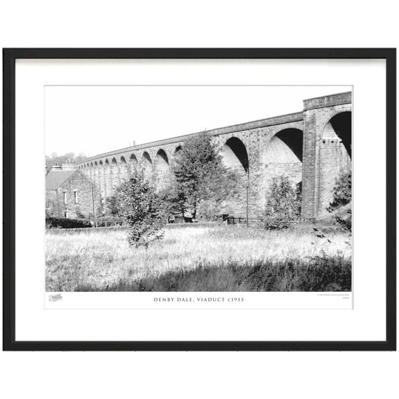 Denby Dale, Viaduct C1955 1 Piece Single Picture Frame Wall Art, 45cm H x 60cm W x 2.3cm D
