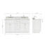 Ensemble de meuble-lavabo double 61 po Partham-2041430497