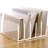 Acrylic Desk File Organizer Holder, 5 Upright Clear Desktop Mails Sorter Document Magazine Storage Organization Letter Folder Racks