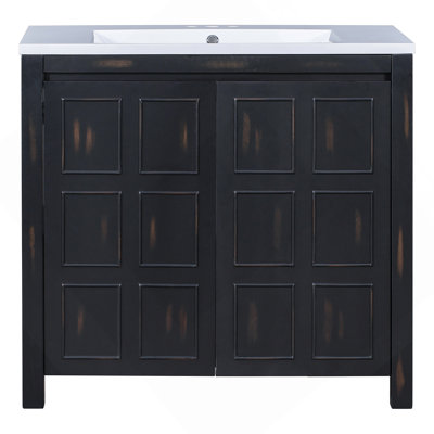 Armoire de salle de bain 36 "Retro Espresso