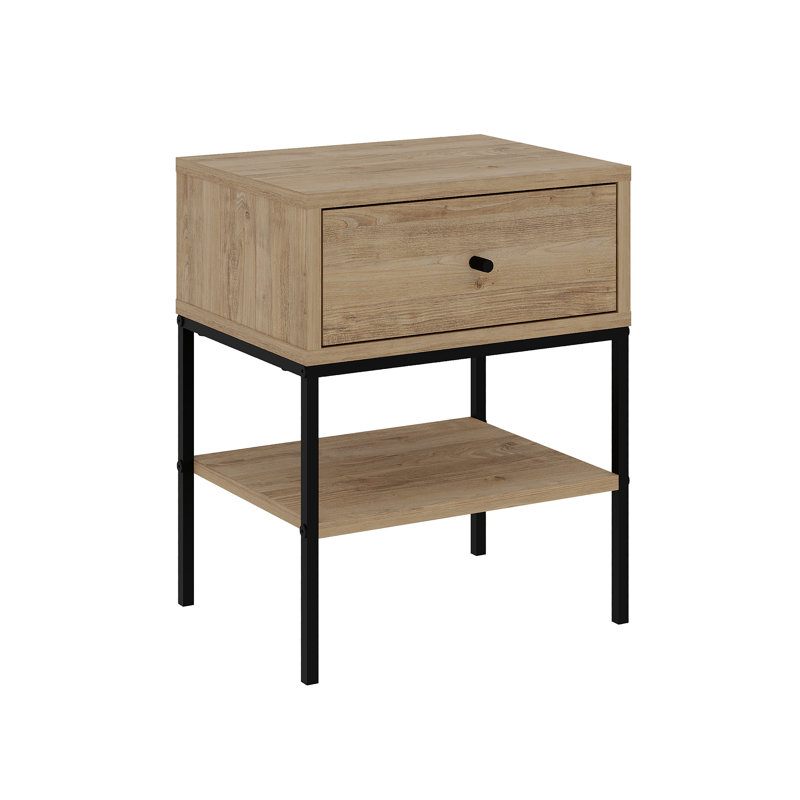 Aieden 45cm W Particle Board / Chipboard Bedside Table