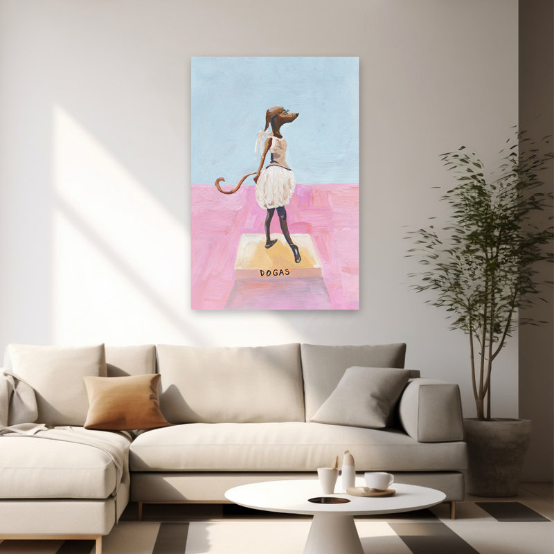 Dogas - animaux, fantaisie urbaine, surréalisme, chiens, H 60 po x l 40 po