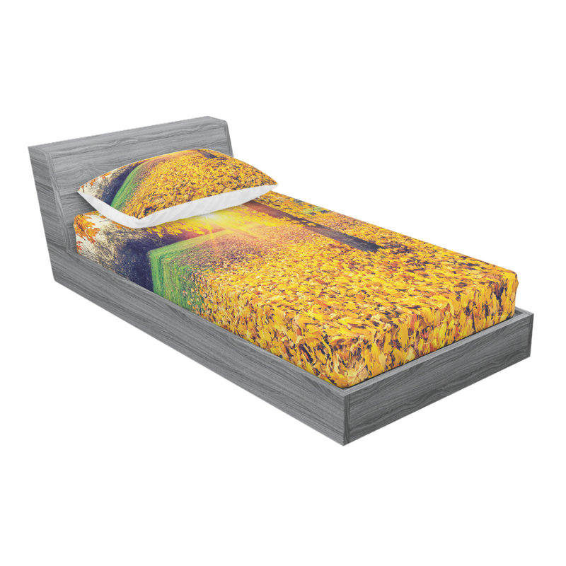 Microfiber Sheet Set, Twin Sheet Set with Fitted Sheet