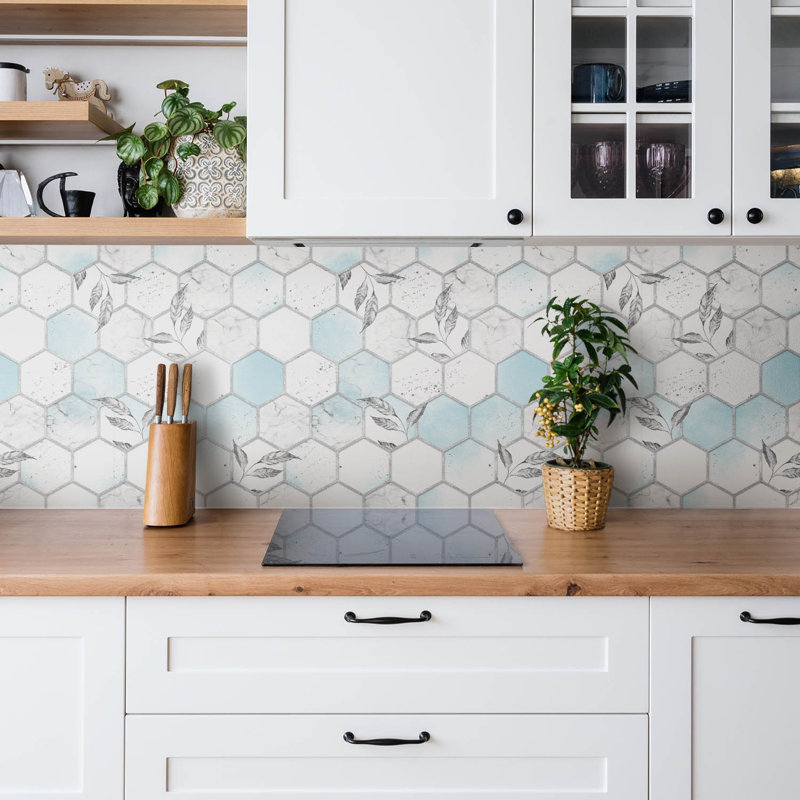 Napavine 50 x 100 cm PVC Tile in Blue