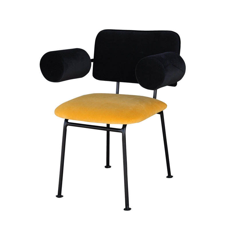 Bee Upholstered Armchair, Yellow