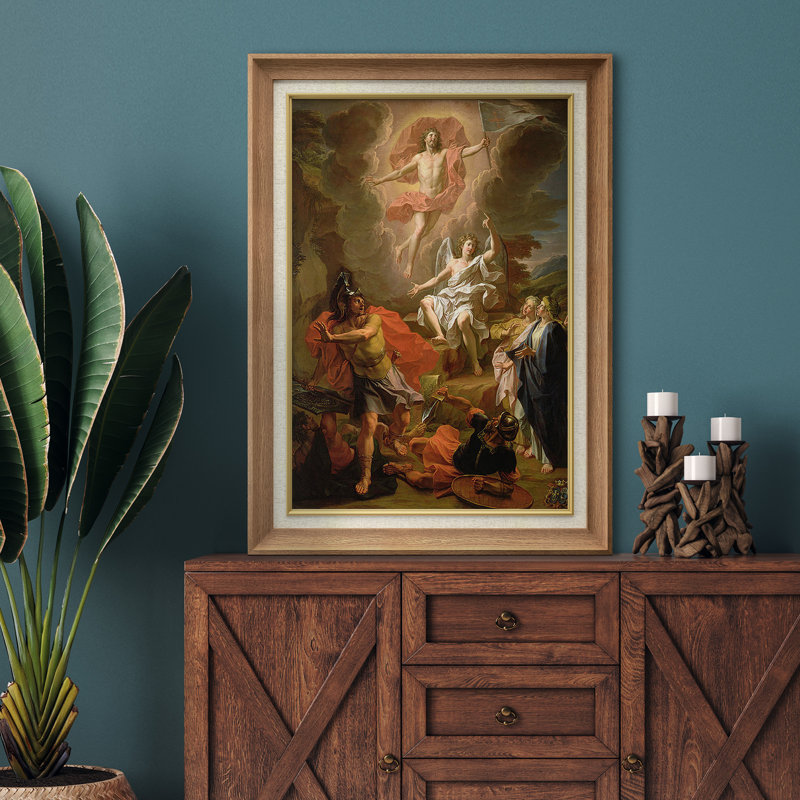 «Resurgion of Christ», œuvre d'art classique sur toile, impression encadrée sur toile giclée, H 36 po x l 26 po x P 1,5 po