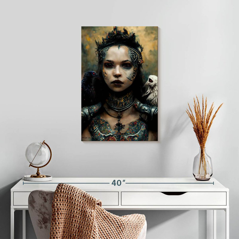 Hitzel Raven Queen, 24" H x 16" W