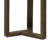 Fina 20 Inch Round Side End Table, White Genuine Marble Top, Natural Brown Mango Wood 3 Leg Sled Base