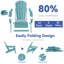 Ensemble de 4 chaises Adirondack réglables Hdpe-1664118196