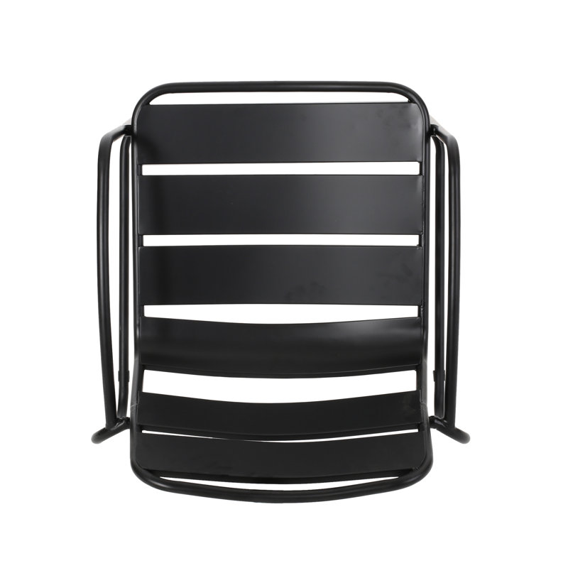 Chair: Matte Black Iron, Making Backyard & Patio More Appealing, 25.57 In. Height, 13.45 Lb Delightful In 25.09 Depth,