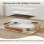 Gwenneth Rectangle Wood Mirror for Bathroom, Solid Pine Wood-805038352-750686373