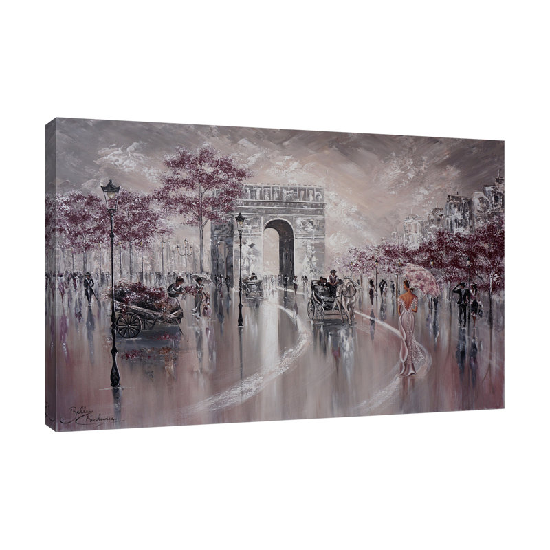Vintage Glimpse, Paris Flair I by Isabella Karolewicz - Wrapped Canvas Print, 25 cm H x 38 cm W