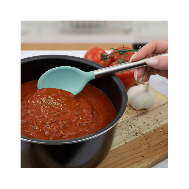Silicone Mixing Spoon - Light Aqua, Light Aqua