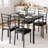 4 - Person Four Leg Dining Set-94343073-117204497-117204498