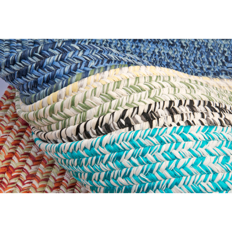 Tapis intérieur / extérieur Ashiah - bleu aquatique, Rectangle 5 pi x 8 pi