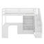 Lit mezzanine simple avec bureau en L et tiroirs-956523822