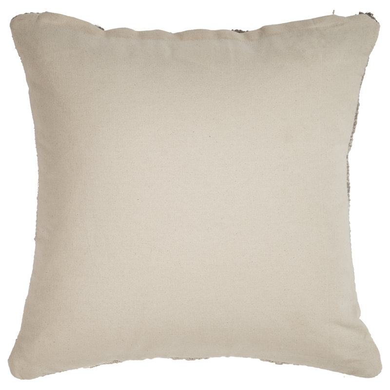 Gray Gradient Cotton Square Throw Pillow