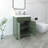 Aurilla 24 in. Single Sink Freestanding Bath Vanity in Forest Green with White Carrara Quartz Top-1658241719