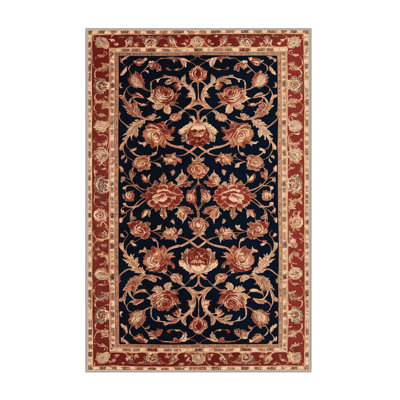 Machine Washable Persian Brown Area Rug
