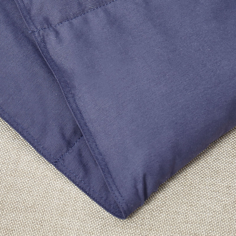 Quilted Throw Blanket, Navy
