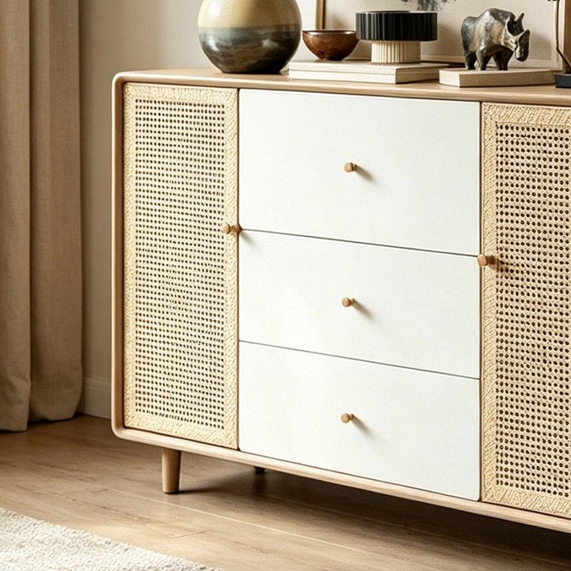 Buffet avec rangement Modern, H 35,43 po x l 55,12 po x P 14,96 po