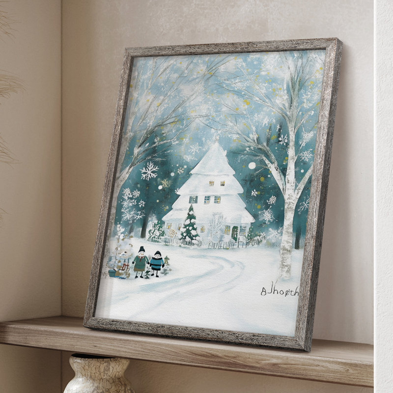 «Christmas Holiday Art DCCDXL», reproduction d'art encadrée - bois massif XMA171481, H 11 po x l 9 po