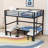 Metal Bunk Bed With Guardrails-626206294
