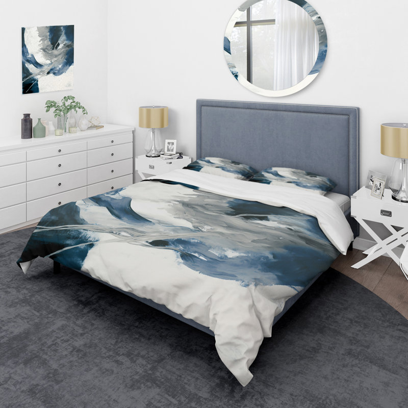 Ensemble de housse de couette en microfibre / polyester Feeling Honolulu Blue X Bedding
