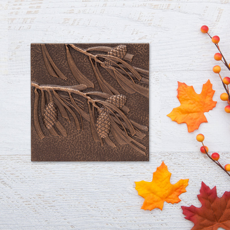 Pinecone Wall Décor, French Bronze