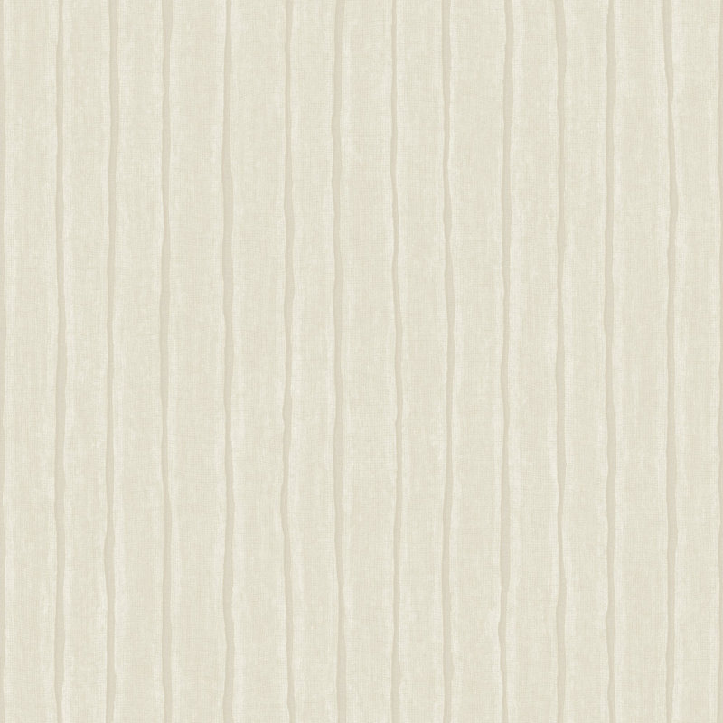 Precious Weaves Collection Irregular Stripes Wallpaper Roll, Cream