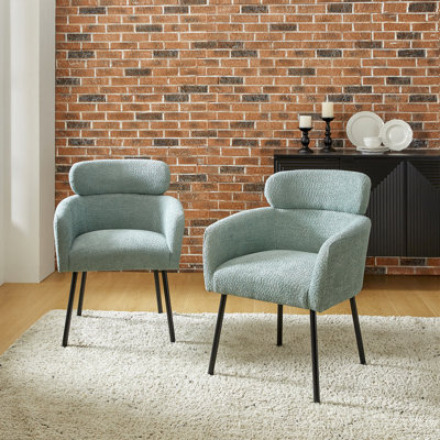 Turgeon Boucle 19"H Dining Chair with Adjustable Feet