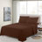 Lux Decor Collection Brushed Microfiber Sheet Set with Fitted Flat Sheets & Pillowcase-29674142-29674148