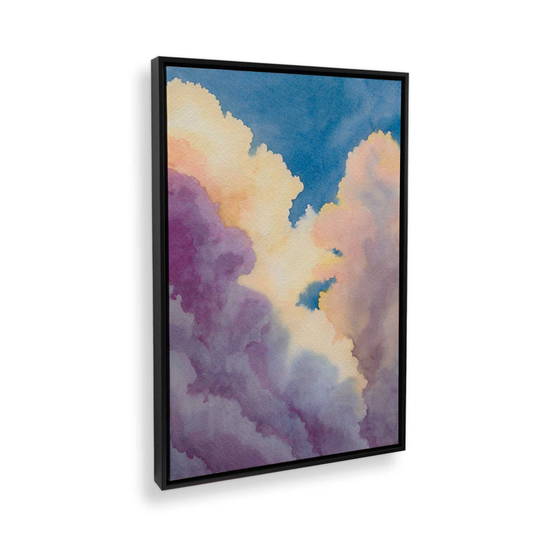 «Dreamscape Sky I» par Grace Popp, reproduction d'art sur toile, H 36 po x l 24 po, Toile à cadre flottant, Noir