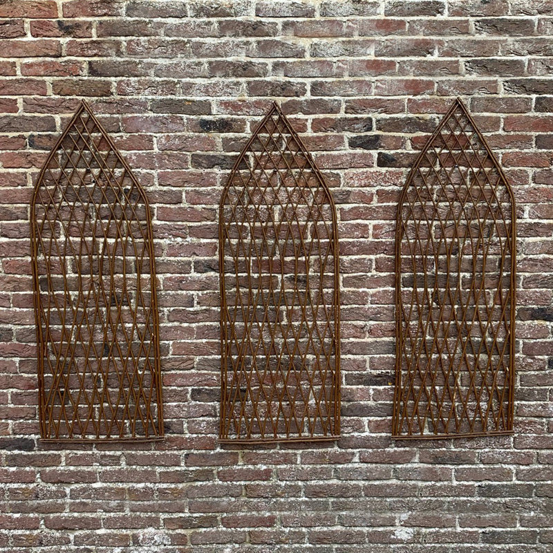 Alzira 120cm H x 45cm W Wood Gothic Trellis