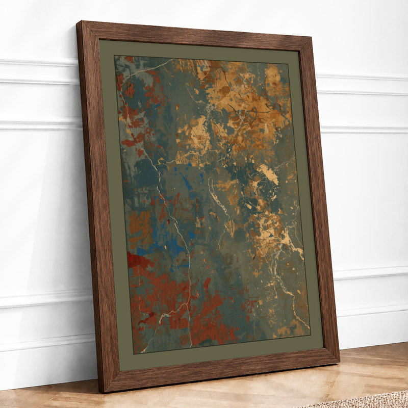 Rust and Decay Industrial - Framed Print, Walnut, A1 - 84.1 x 59.4 cm
