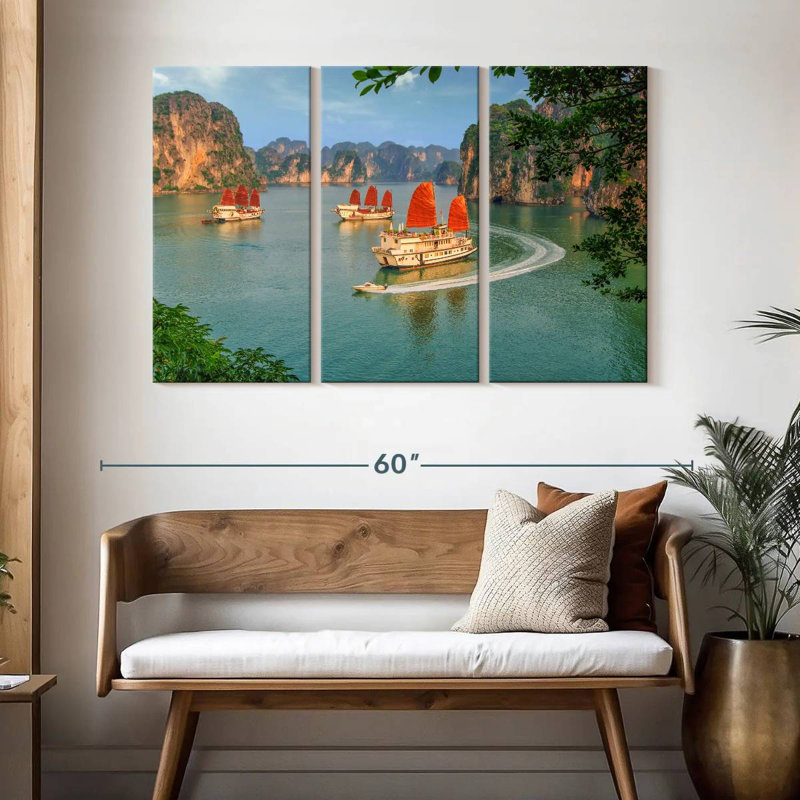 Bateaux de croisière Mehar Halong Bay, H 32 po x l 50 po