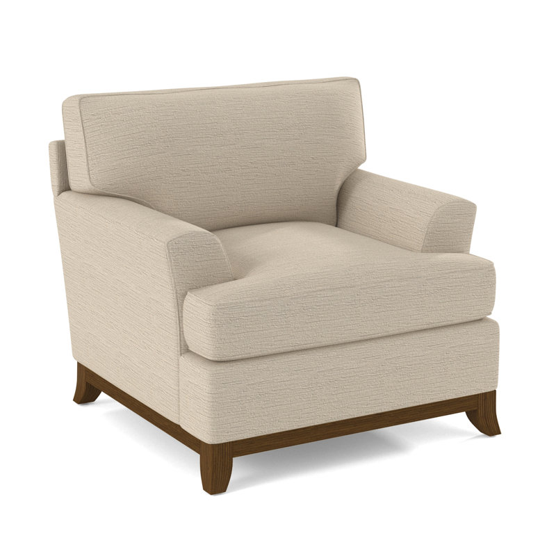 Oaks Way Armchair, Havana, White Performance Fabric; 0851-94