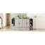 Lit double avec rangement à tiroirs, gris - Économie d'espace pratique pour l'espace de bureau à domicile, petites pièces idéales pour plusieurs pièces-118035569-118035567